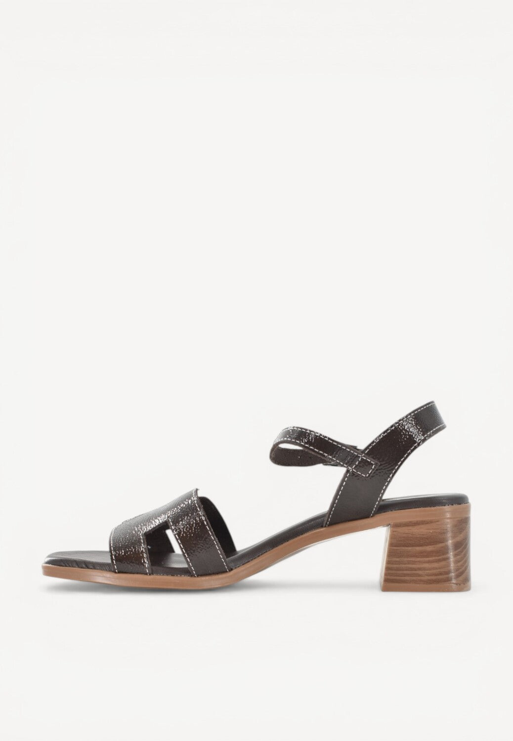 DAMES OPEN SCHOENEN-Bruin lak