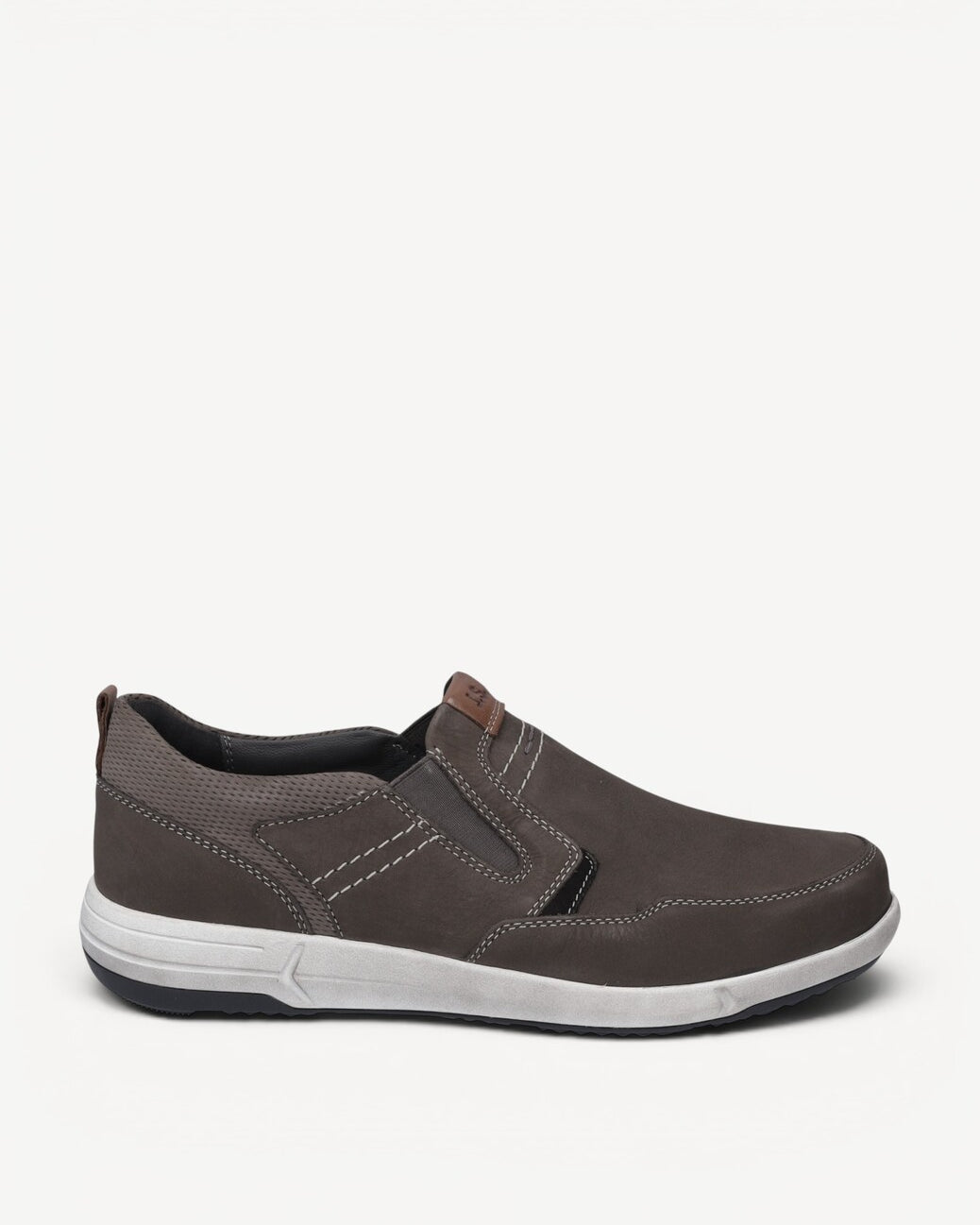 Heren instapper-Beige suède/nubuck
