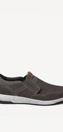 Heren instapper-Beige suède/nubuck