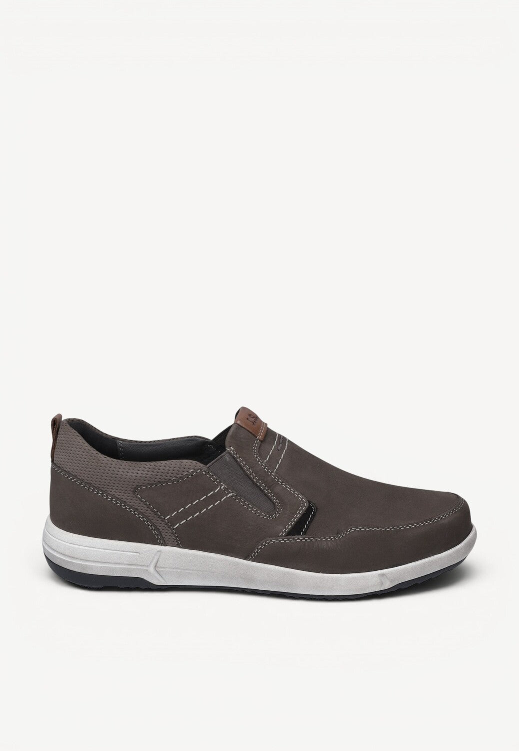Heren instapper-Beige suède/nubuck
