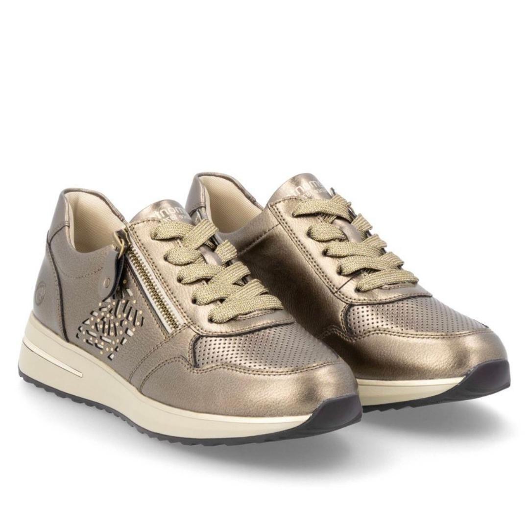 DAMES SPORTIEVE VETERSCHO-Goud leer