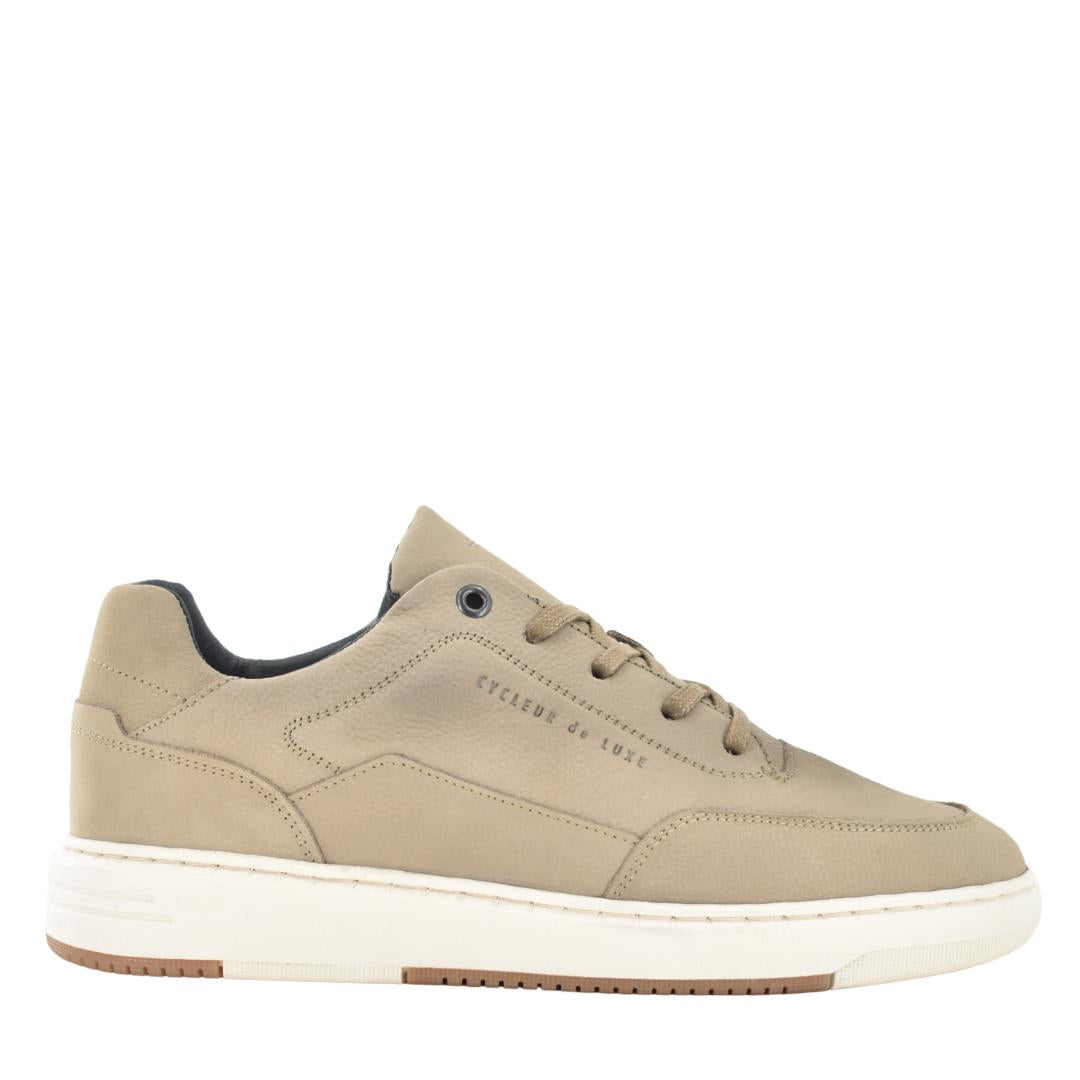 Heren veterschoenen-Beige suède/nubuck