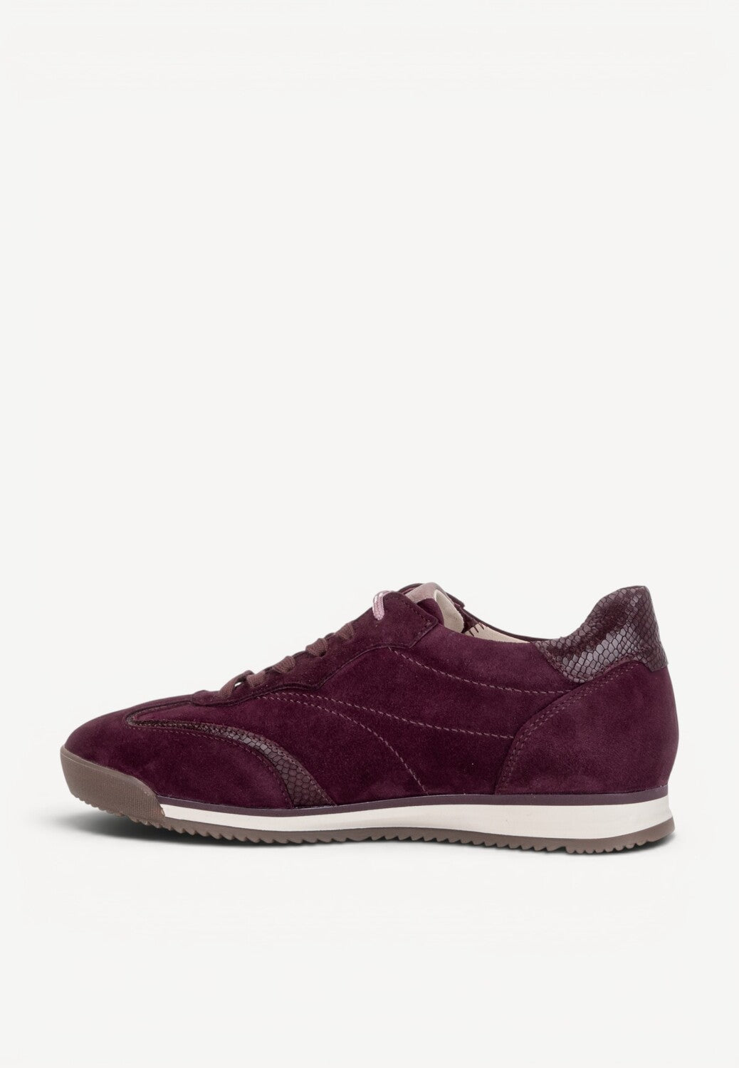 DAMES SPORTIEVE VETERSCHO-Rood suède/nubuck