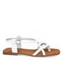 DAMES OPEN SCHOENEN-Wit leer