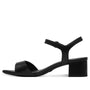 DAMES OPEN SCHOENEN-Zwart leer