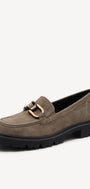 DAMES INSTAPSCHOENEN-Beige suède/nubuck