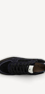 Heren veterschoenen-Zwart combi kleur