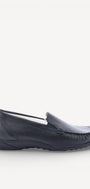 DAMES INSTAPSCHOENEN-Blauw leer