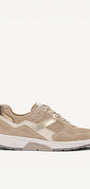 DAMES SPORTIEVE VETERSCHO-Beige suède/nubuck