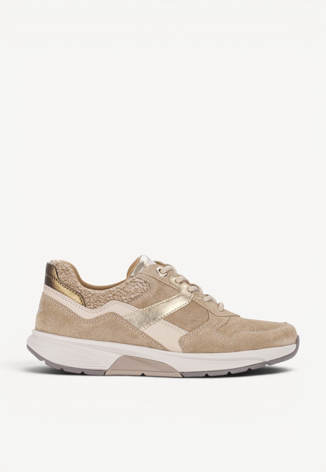 DAMES SPORTIEVE VETERSCHO-Beige suède/nubuck