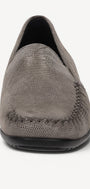 DAMES INSTAPSCHOENEN-Beige leer