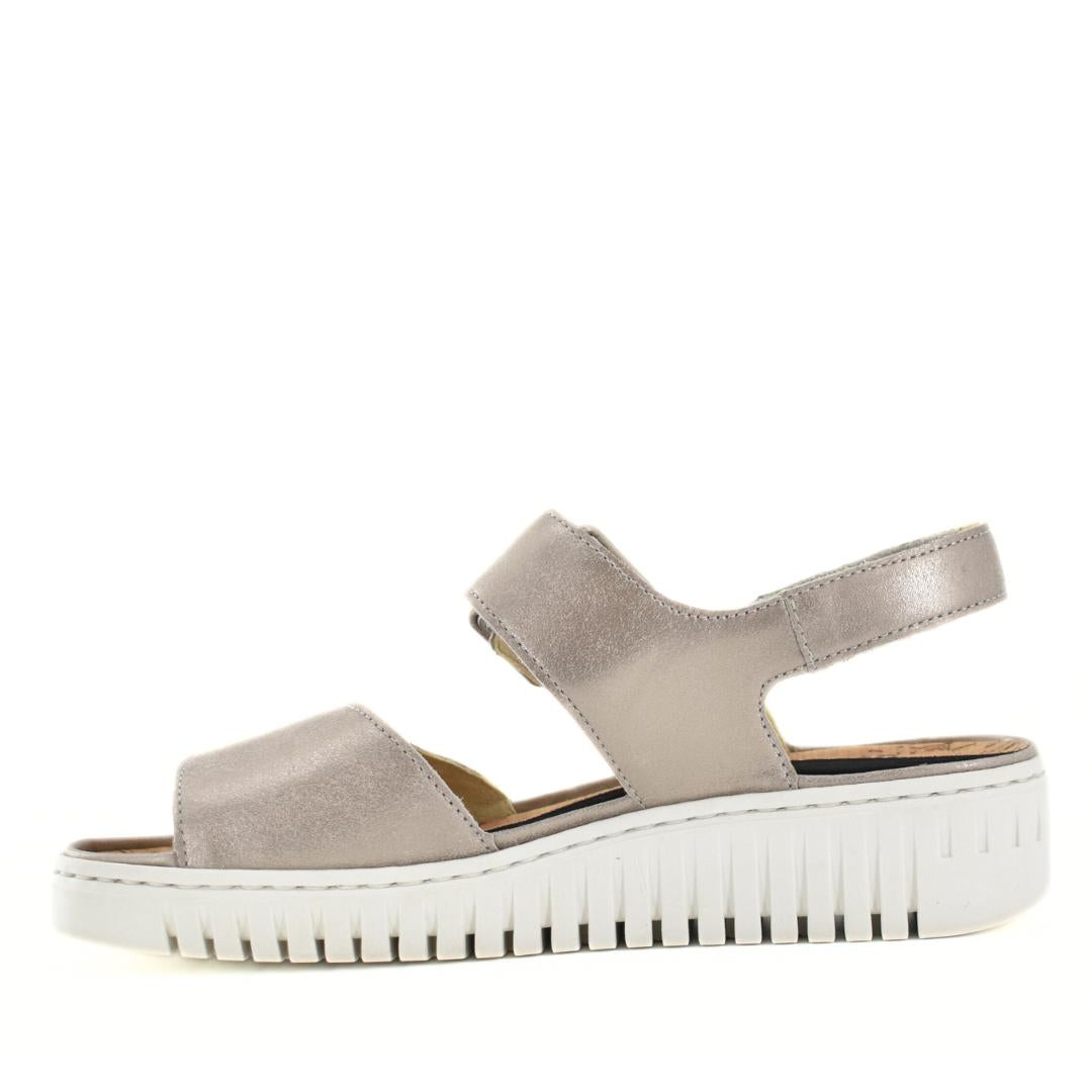 DAMES OPEN SCHOENEN-Brons leer