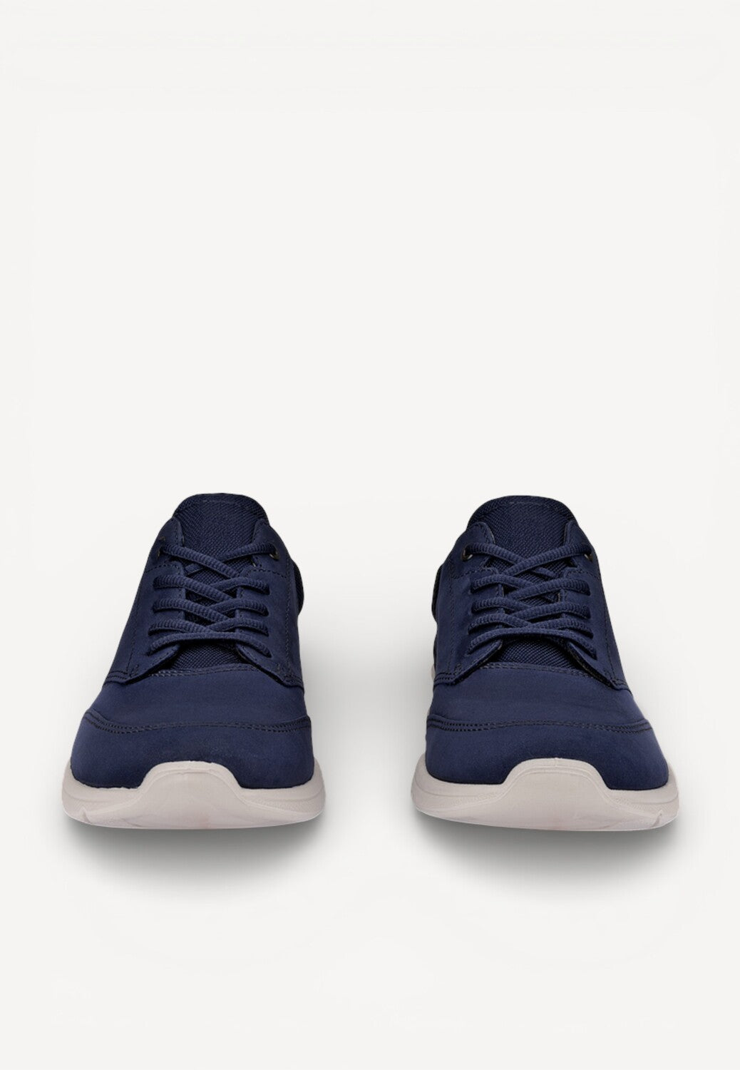 Heren veterschoenen-Blauw suède/nubuck
