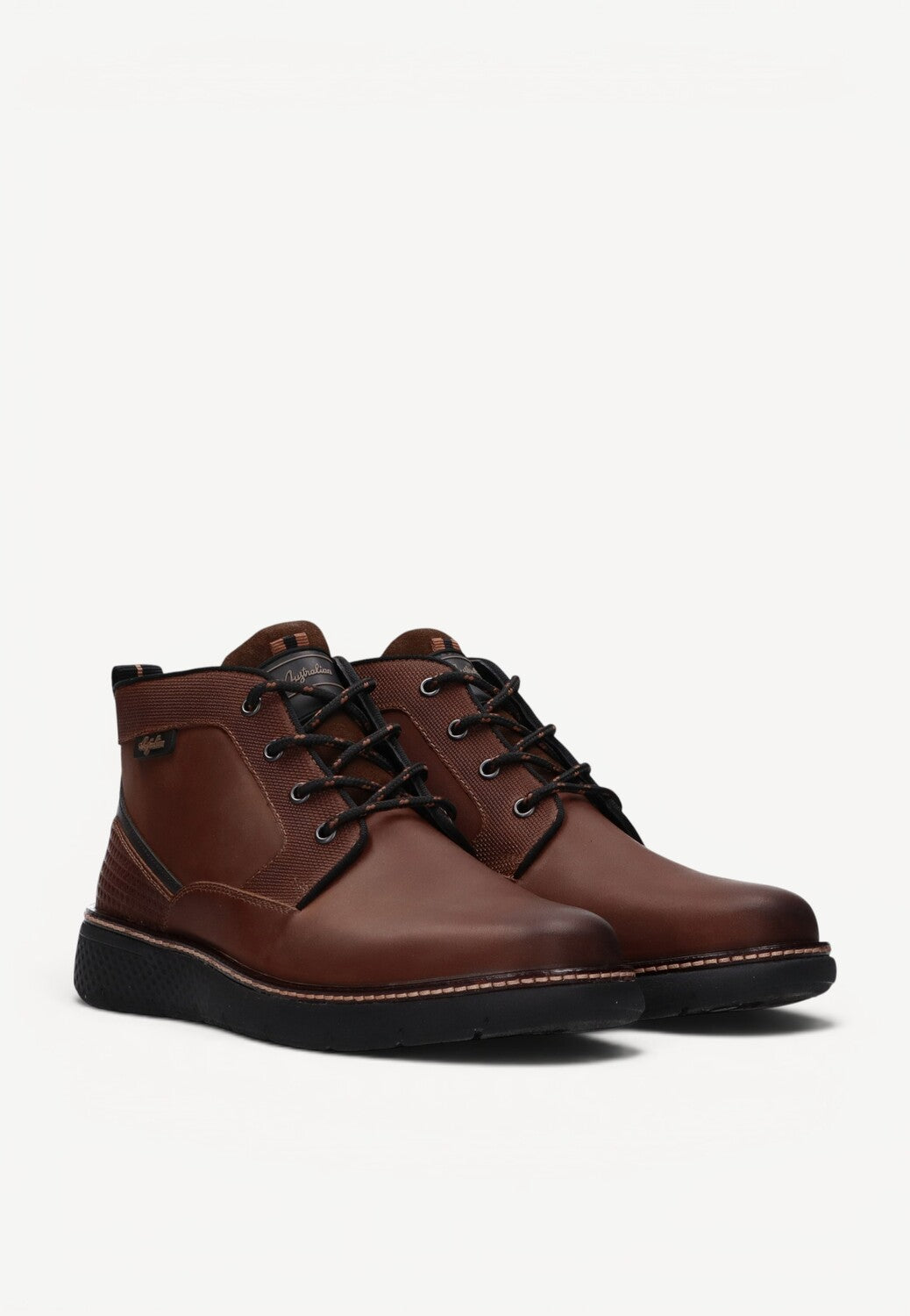 Heren boots-Bruin leer