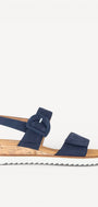 DAMES OPEN SCHOENEN-Blauw suède/nubuck