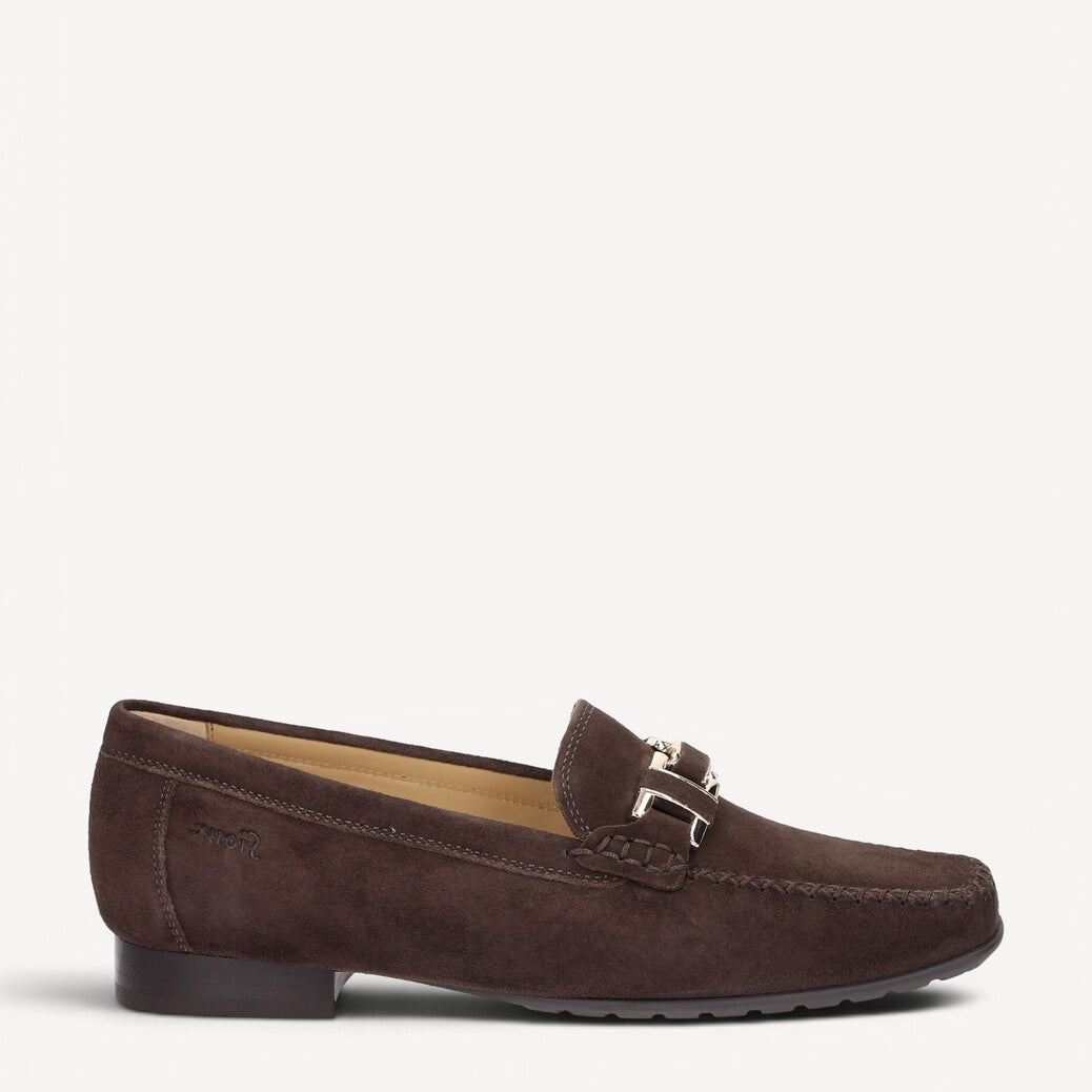 DAMES INSTAPSCHOENEN-Bruin suède