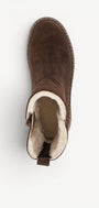 DAMES BOOTS+KORT LAARS-Bruin suède