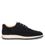 Heren veterschoenen-Blauw suède/nubuck