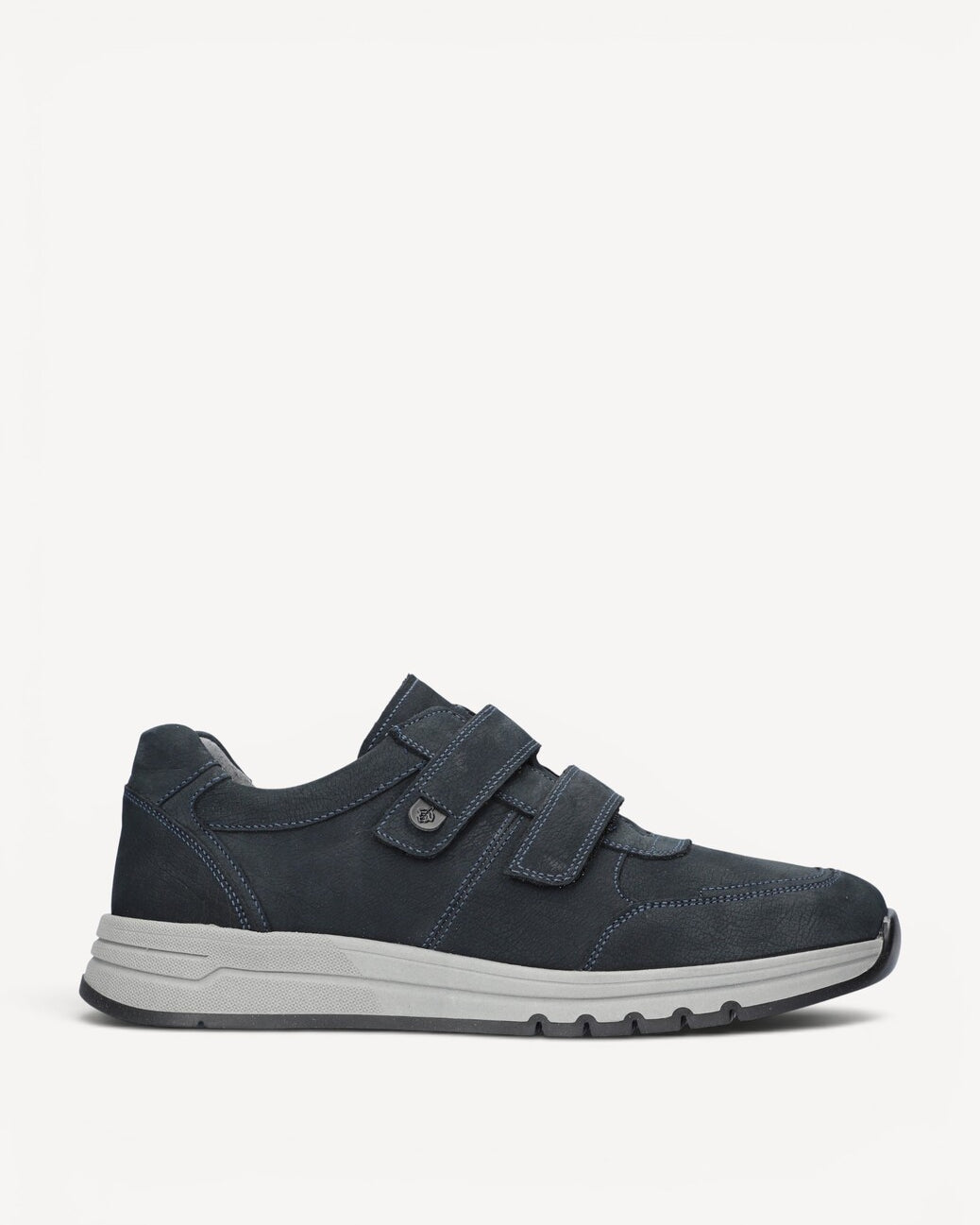 Heren veterschoenen-Blauw suède/nubuck