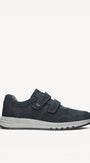 Heren veterschoenen-Blauw suède/nubuck