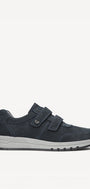 Heren veterschoenen-Blauw suède/nubuck