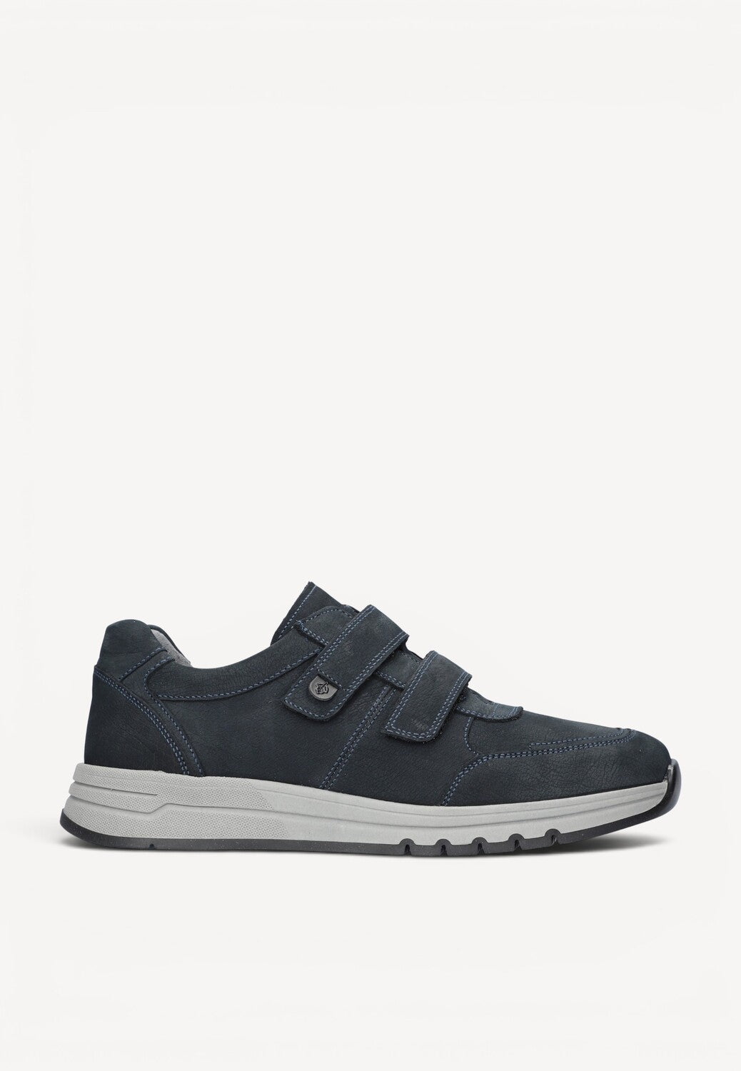 Heren veterschoenen-Blauw suède/nubuck