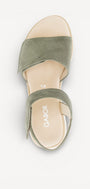 DAMES OPEN SCHOENEN-Groen suède/nubuck