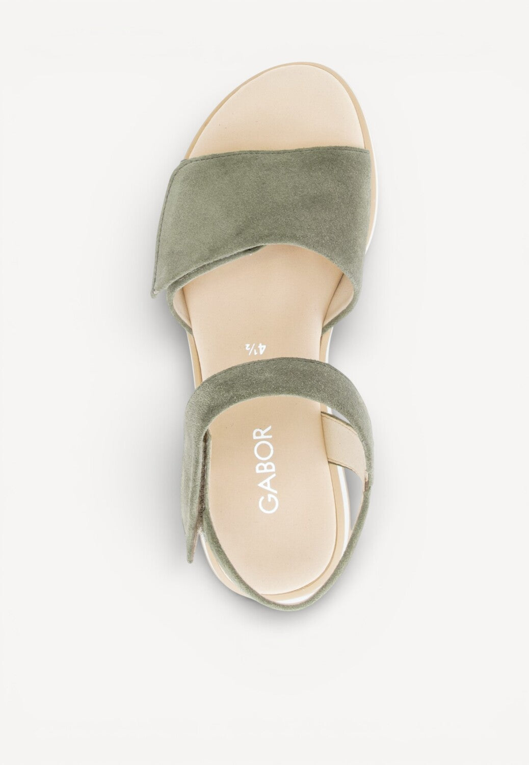 DAMES OPEN SCHOENEN-Groen suède/nubuck