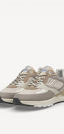 Heren veterschoenen-Beige combi kleur