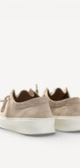 Heren veterschoenen-Beige suède/nubuck