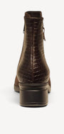 DAMES BOOTS+KORT LAARS-Bruin suède