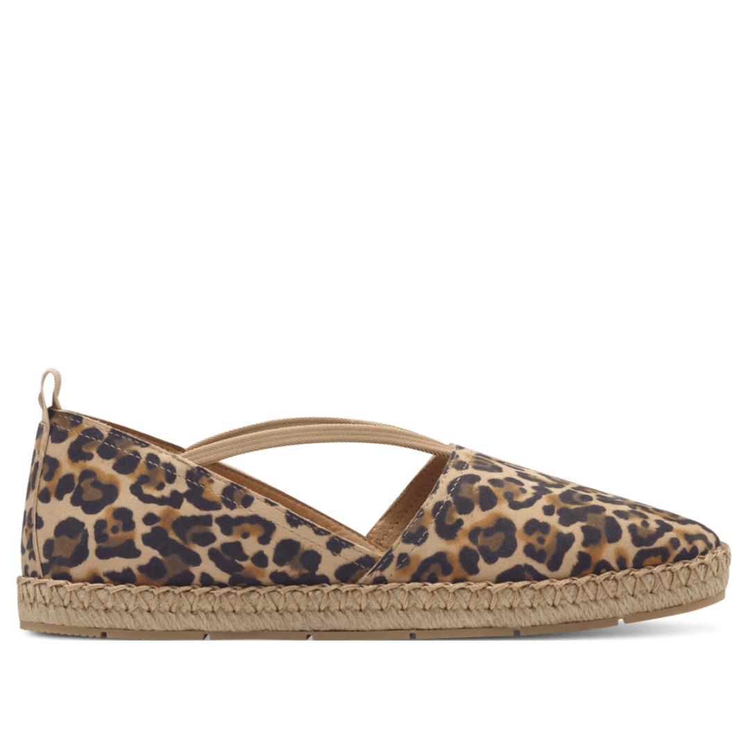 DAMES INSTAPSCHOENEN-Bruin combi kleur