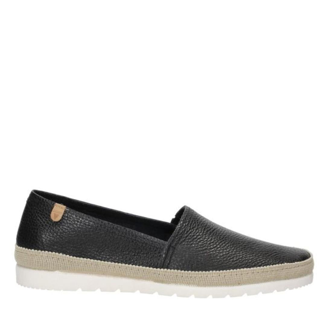 DAMES INSTAPSCHOENEN-Zwart leer