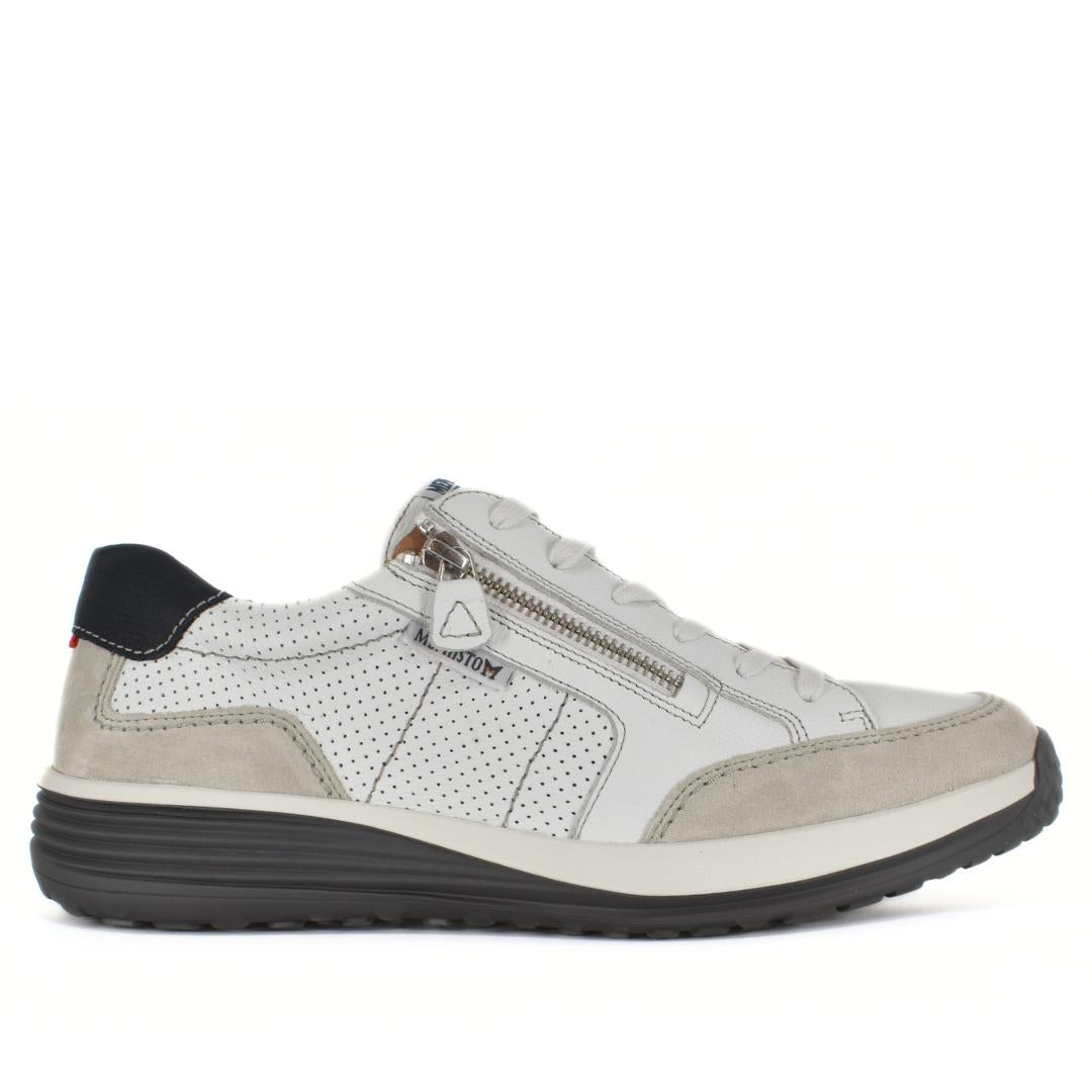 Heren veterschoenen-Wit combi kleur