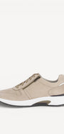 Heren veterschoenen-Beige suède/nubuck