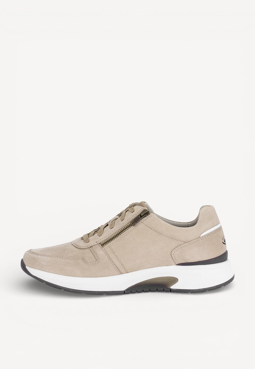 Heren veterschoenen-Beige suède/nubuck