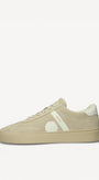 Heren veterschoenen-Beige suède/nubuck