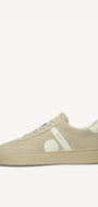 Heren veterschoenen-Beige suède/nubuck