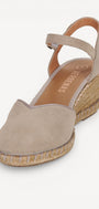 MUIL +SLINGBACK-Beige suède/nubuck