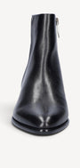 DAMES BOOTS+KORT LAARS-Zwart leer