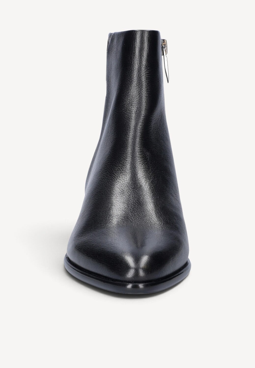 DAMES BOOTS+KORT LAARS-Zwart leer
