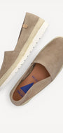 DAMES INSTAPSCHOENEN-Beige suède/nubuck