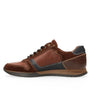 Heren veterschoenen-Bruin leer