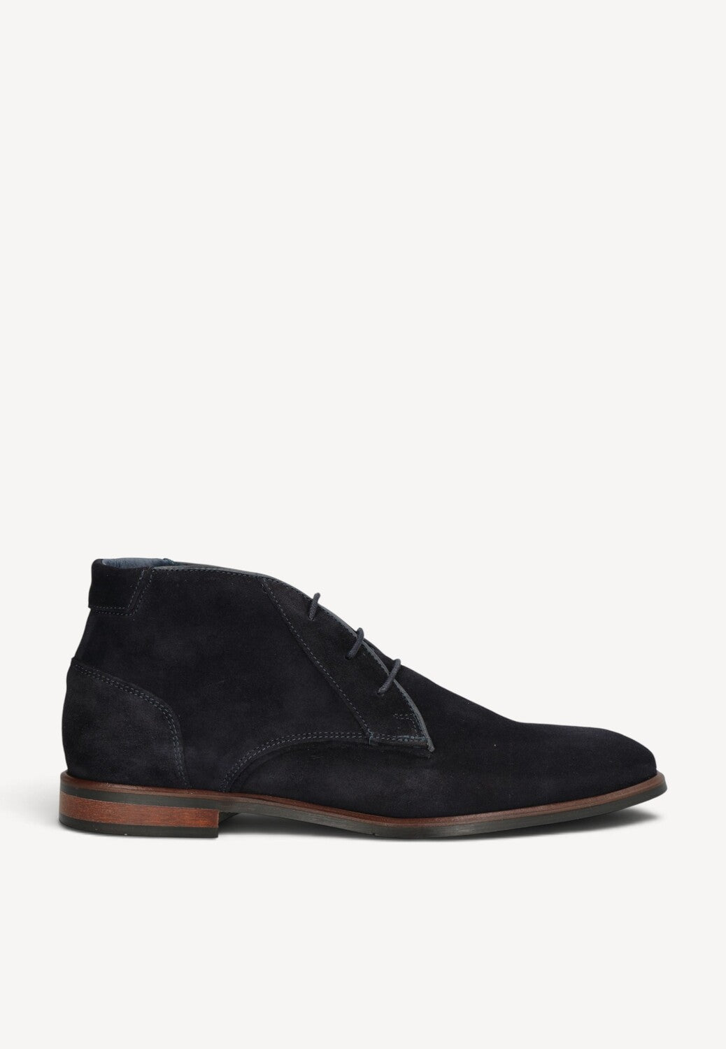 Heren boots-Blauw suède/nubuck