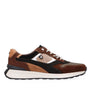 Heren veterschoenen-Bruin combi kleur