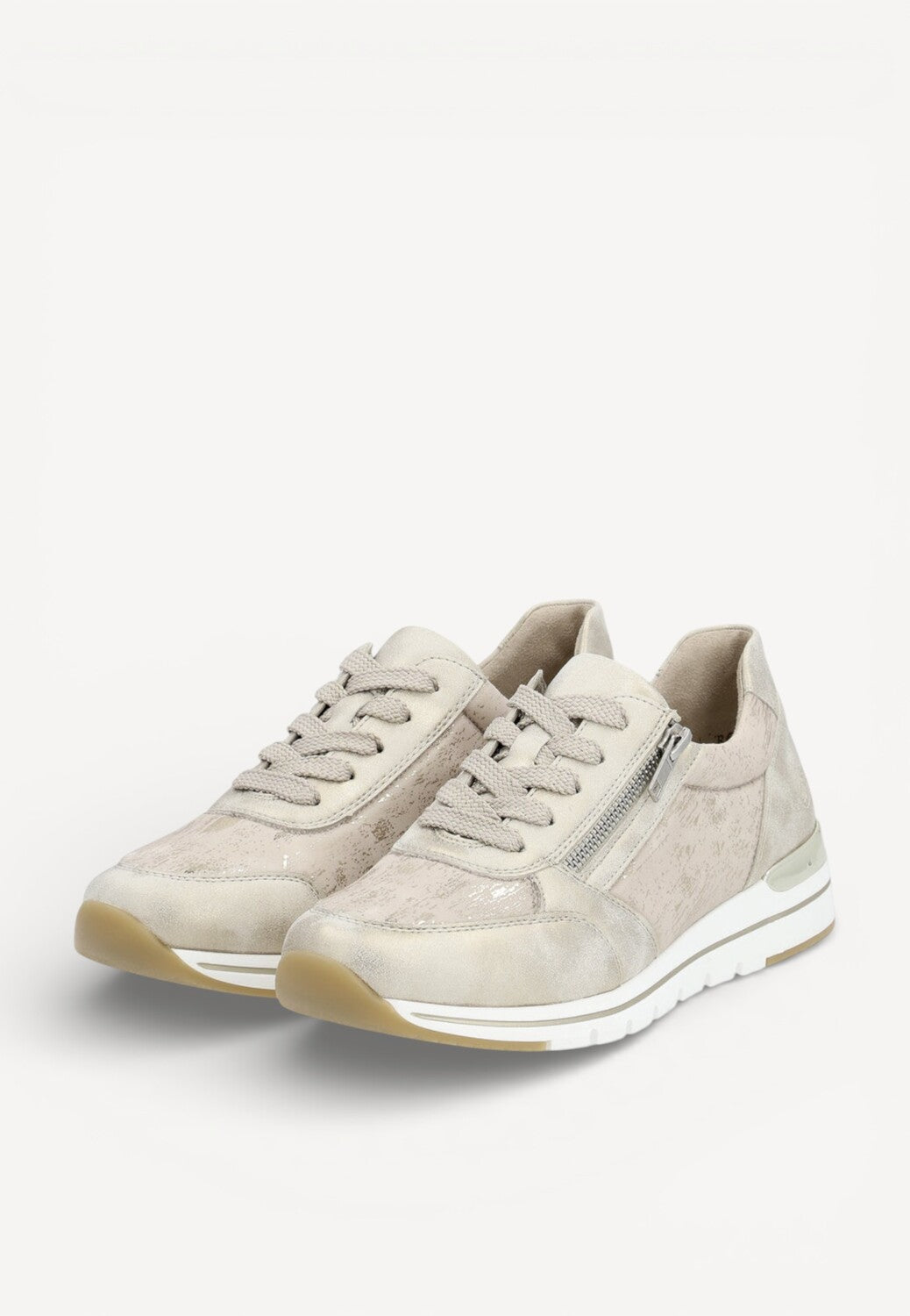 DAMES SPORTIEVE VETERSCHO-Goud leer