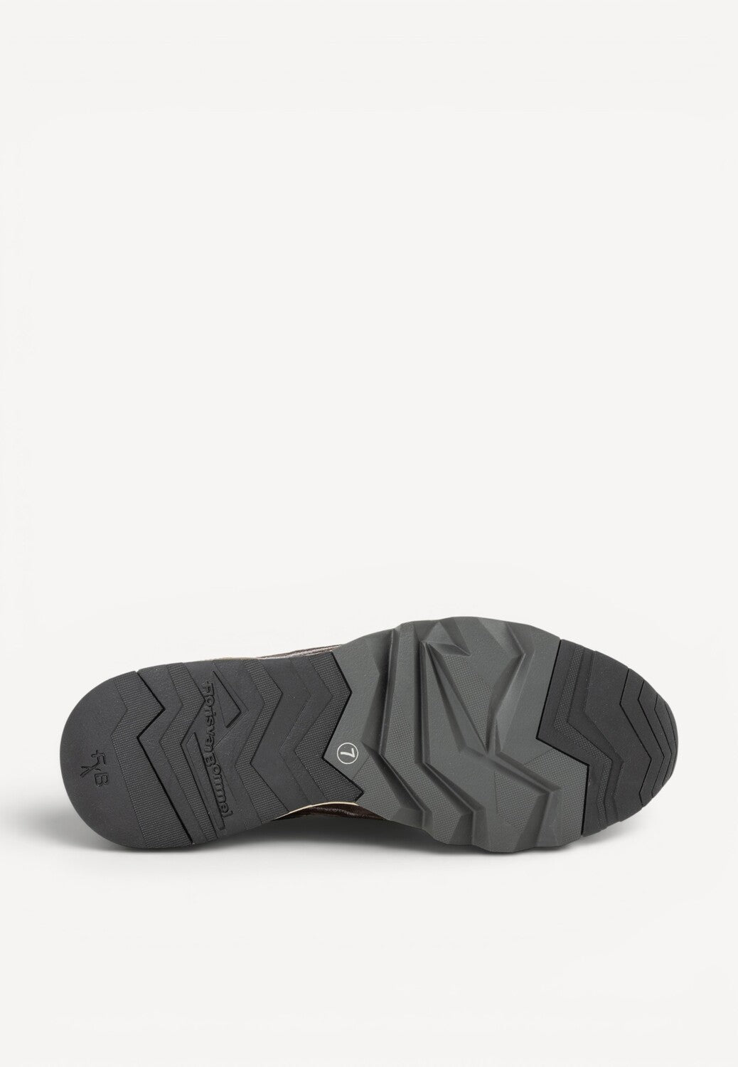 Heren veterschoenen-Bruin combi kleur
