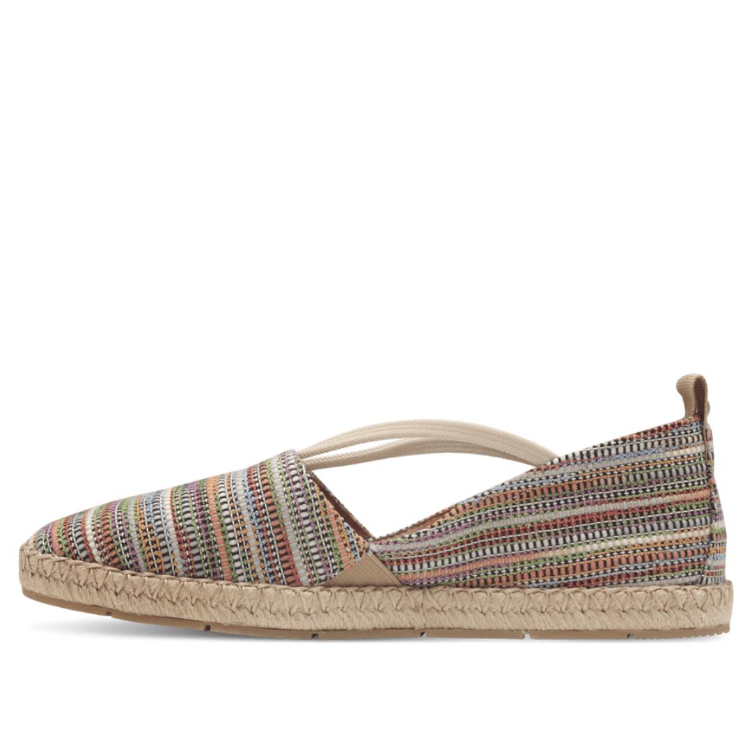 DAMES INSTAPSCHOENEN-Beige combi kleur