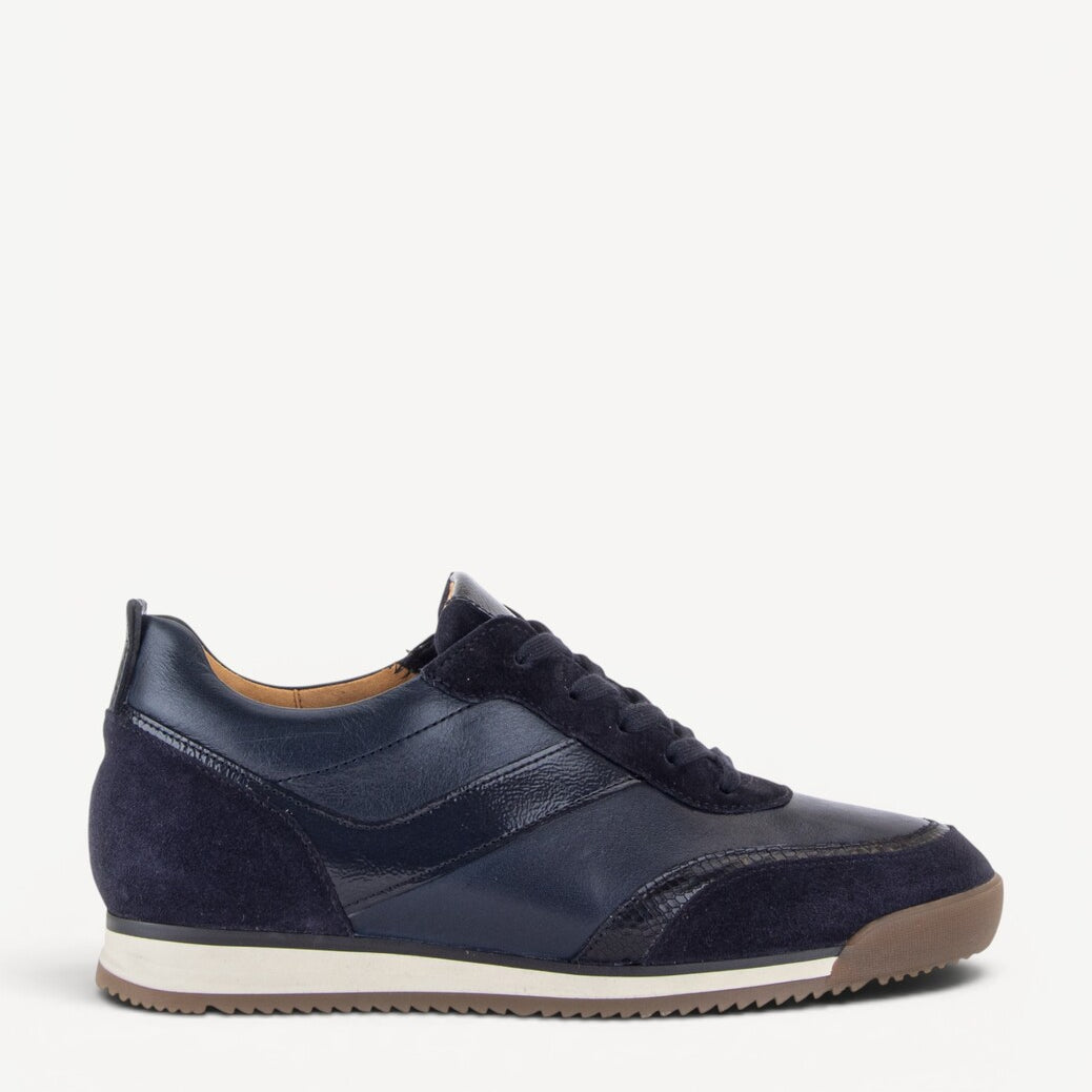 DAMES SPORTIEVE VETERSCHO-Blauw suède/nubuck