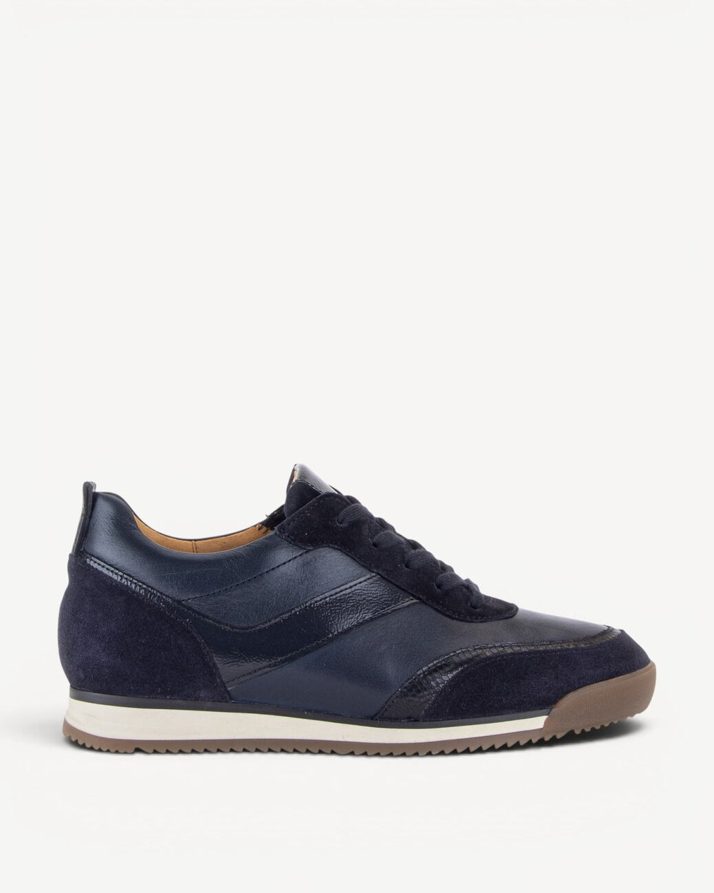 DAMES SPORTIEVE VETERSCHO-Blauw suède/nubuck